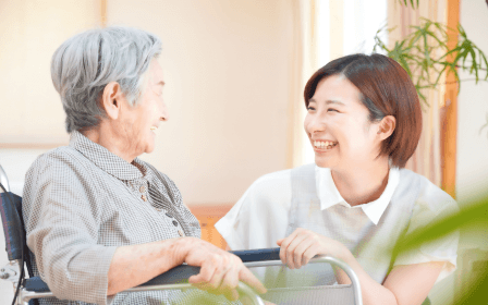 看護師と利用者