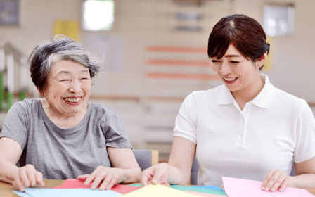 看護師と利用者